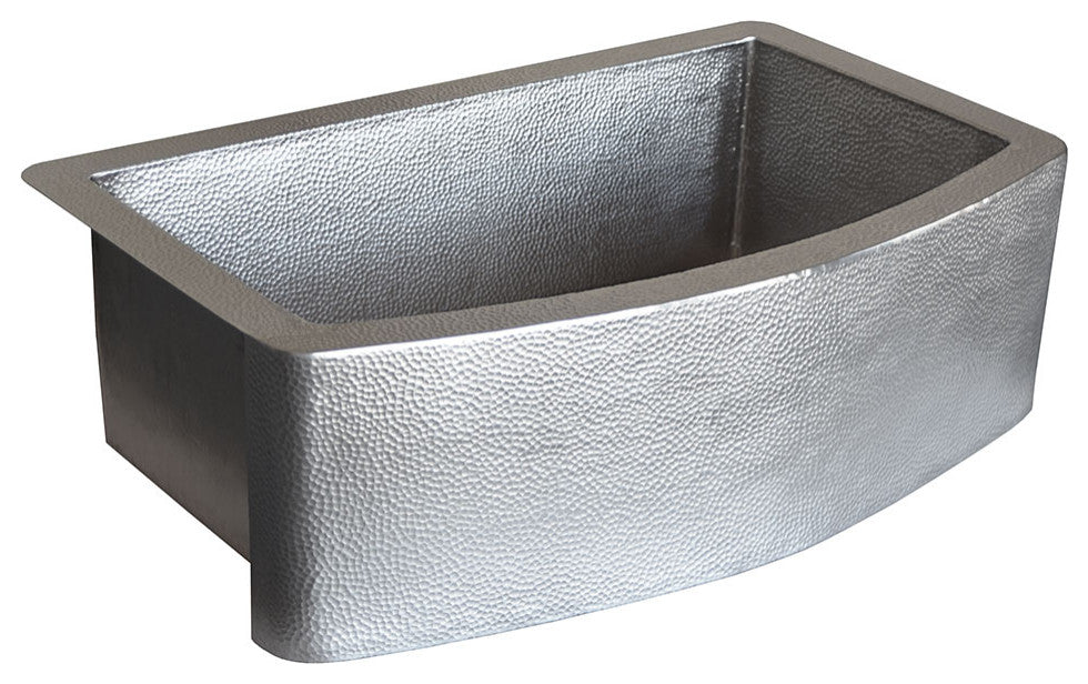 Rhapsody Copper Kitchen Sink, Brushed Nickel