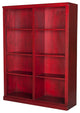 Eagle Furniture 60" Tall Double Wide Coastal Bookcase, Soft White