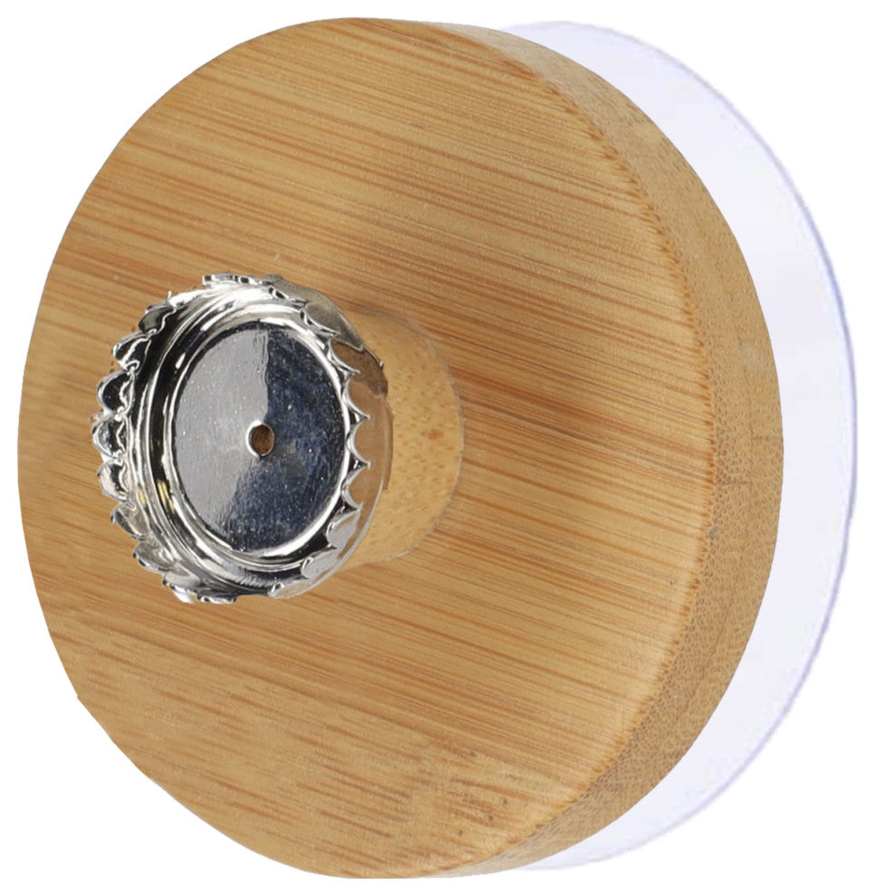 Magnetic Soap Holder Bamboo Wall Mounted Adhesive