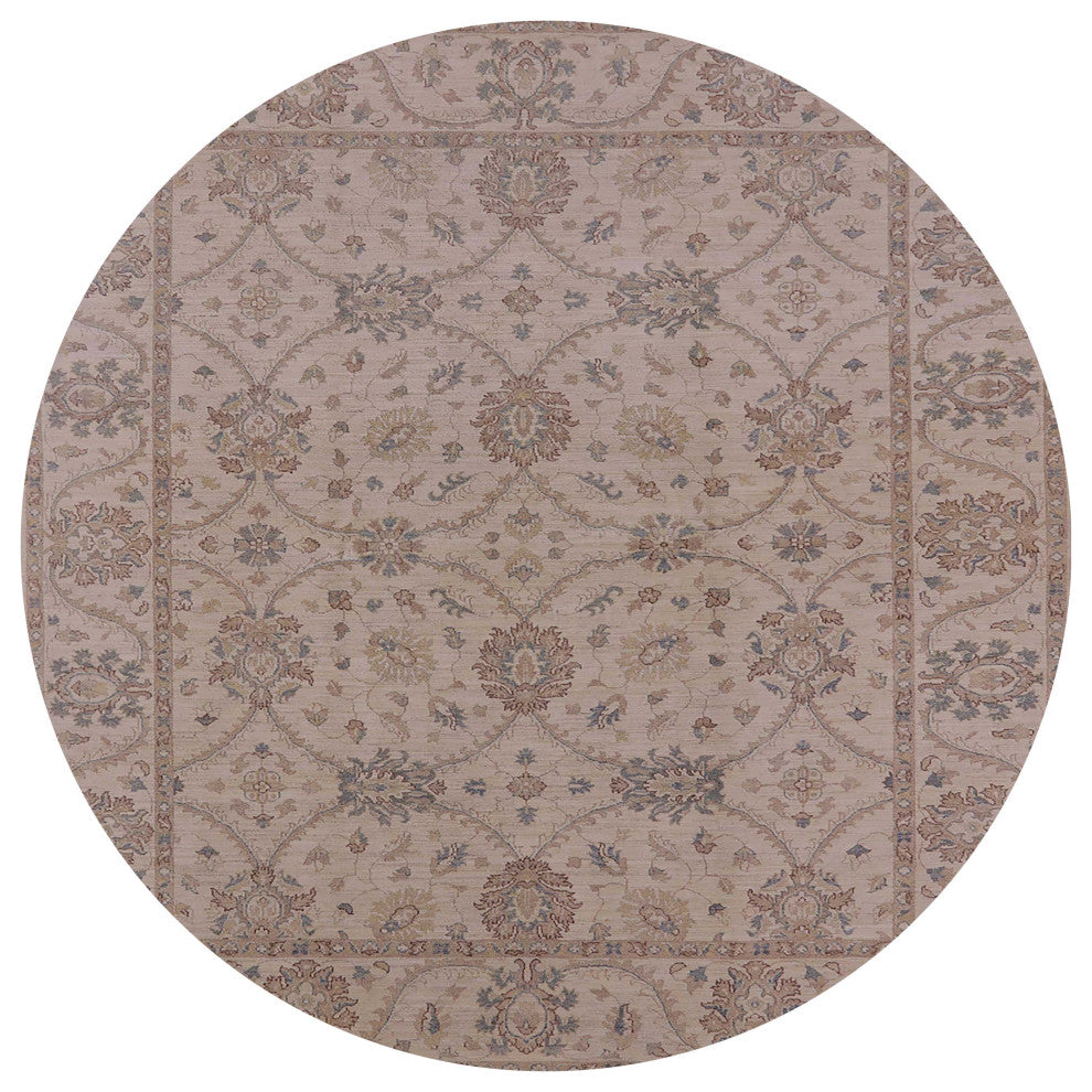 Ahgly Company Indoor Round Mid-Century Modern Area Rugs, 7' Round