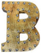 Handmade Eco-Friendly Wall Decor Alphabet Letter Block, 1.3x7.9x6