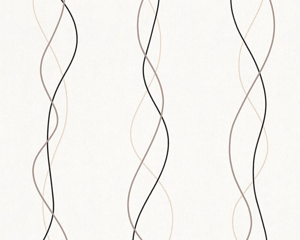 Ok6, Textile Natural Fresh Garden White Wallpaper Roll