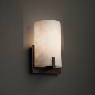 Clouds Century 1-Light Wall Sconce, Dark Bronze, Clouds Shade