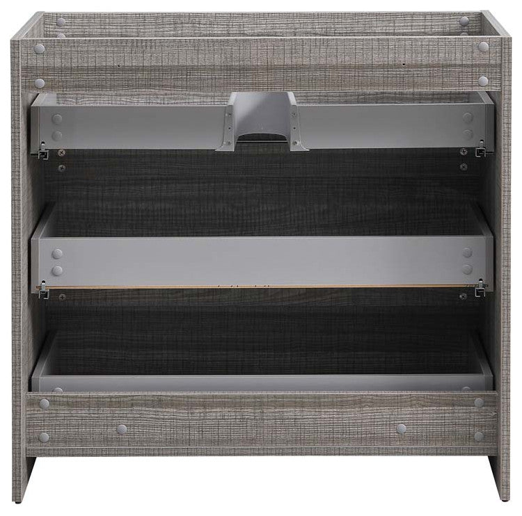 Fresca Lazzaro 36" Gloss Ash Gray Cabinet