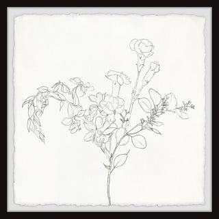 "Flower Bloom" Framed Painting Print, 18x18