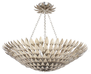Crystorama Lighting Group 519_CEILING Broche 8 Light 30"W - Antique Silver