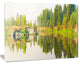 River and Forest Panorama, Landscape Canvas Art Print, 60x40