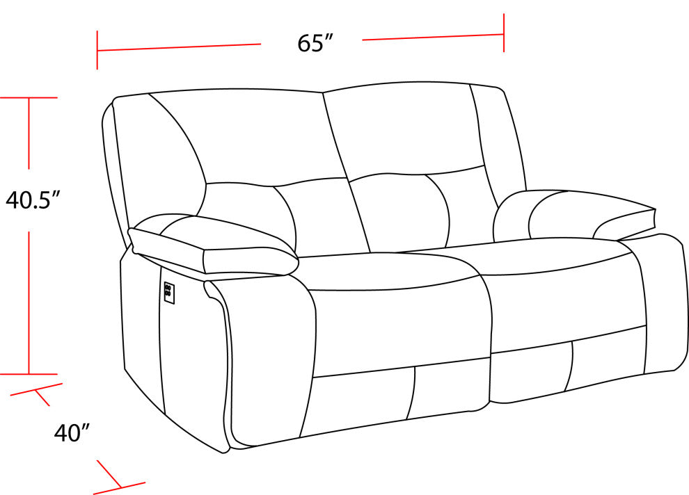 Spartacus Haze Power Reclining Sofa and Loveseat