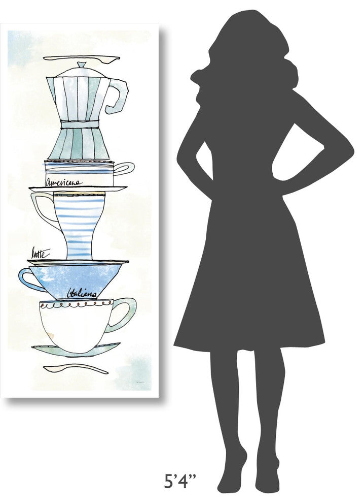 "Good Brew X" Digital Paper Print by Sue Schlabach, 22"x52"