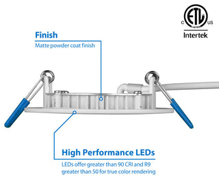 DLE3 Series 3" Round Downlight, Black, 5000k