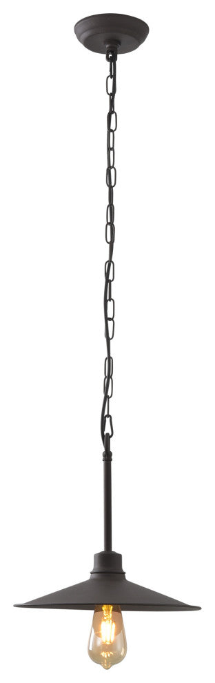 .-     Clayton 1-Lt Pendant - Dark Coffee