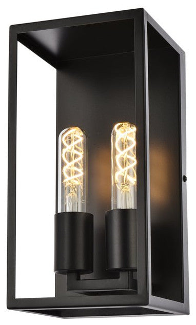 Victoria 2-Light Wall Sconce, Black
