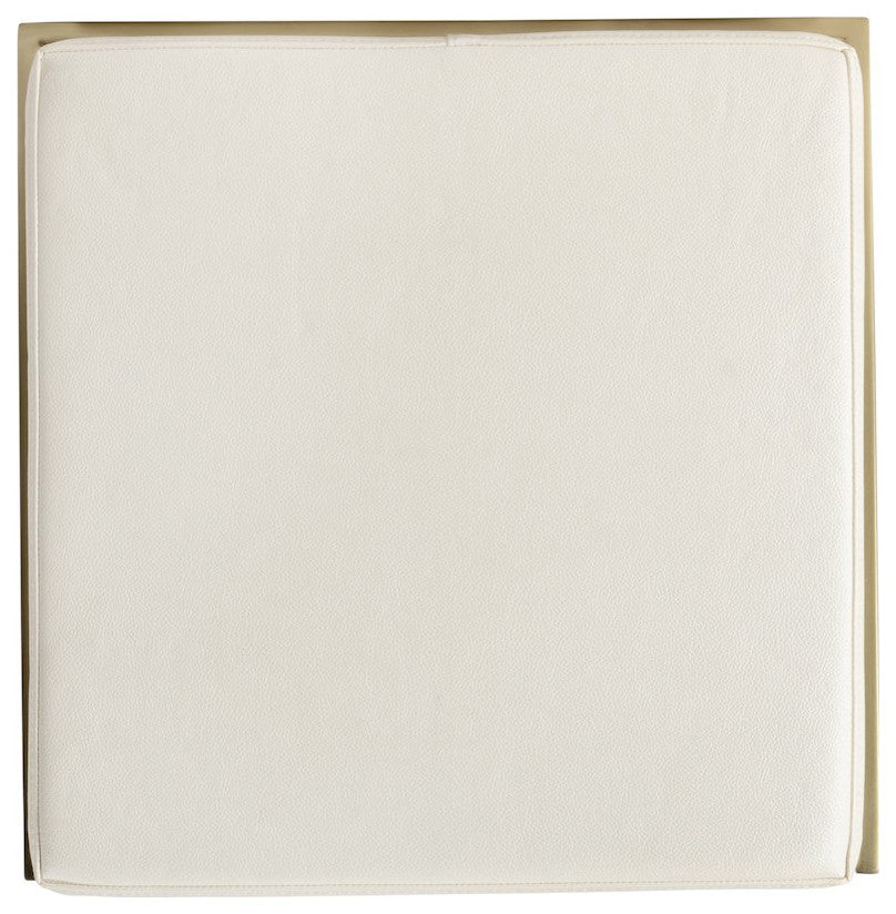 Natalya 31 in. Seat Height Faux Leather & Metal Backless Bar Height Stool