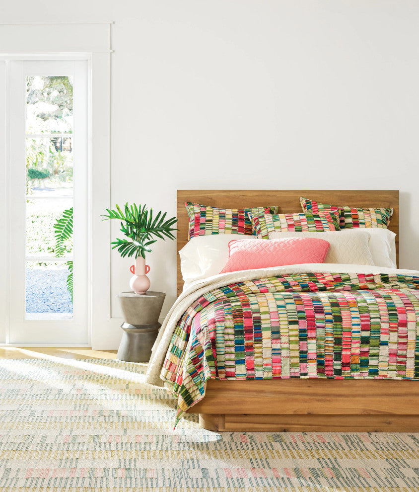 Penelope Stripe Multi Coverlet