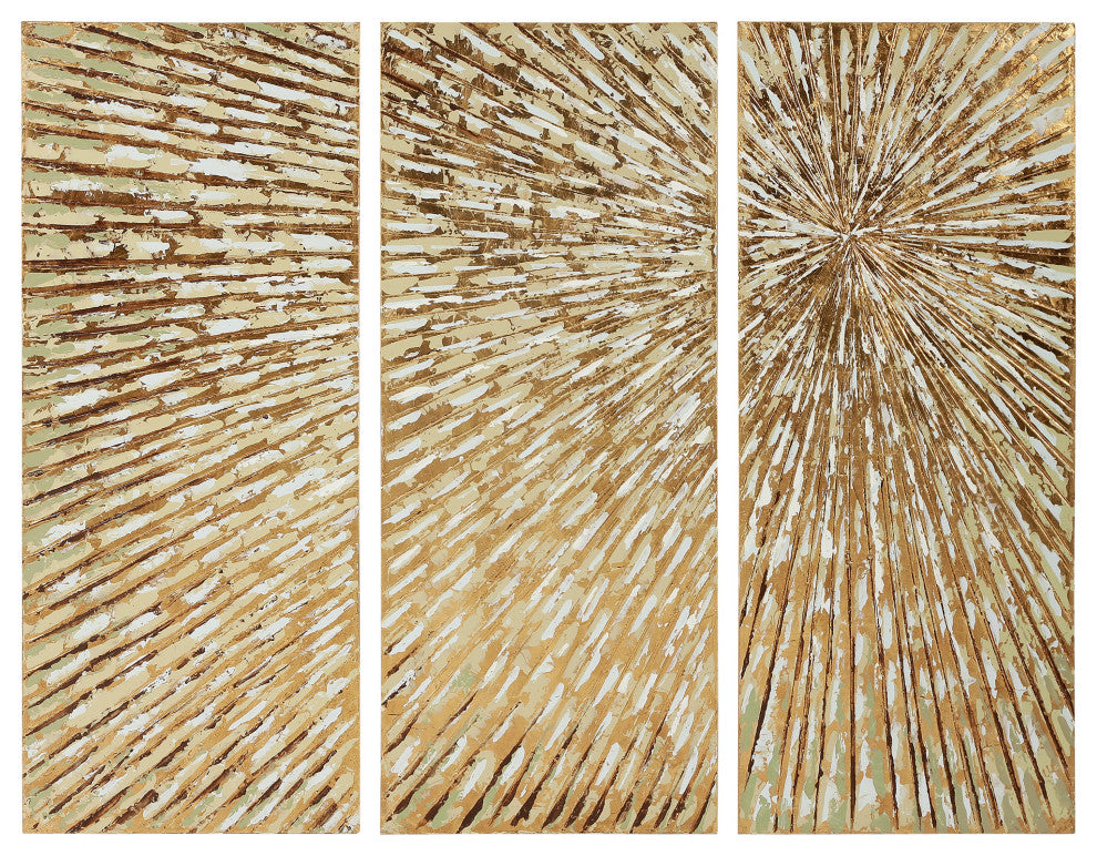 Sunshine Abstract Wall Art Textured Metallic Hand Painted by Martin Edwards, Mar-2253-4820-3
