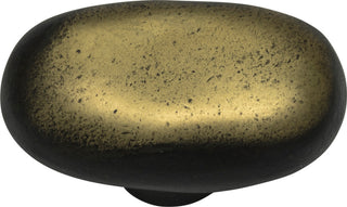 Atlas Homewares 332 Distressed 1-11/16 Inch Oval Cabinet Knob - Oil Rubbed