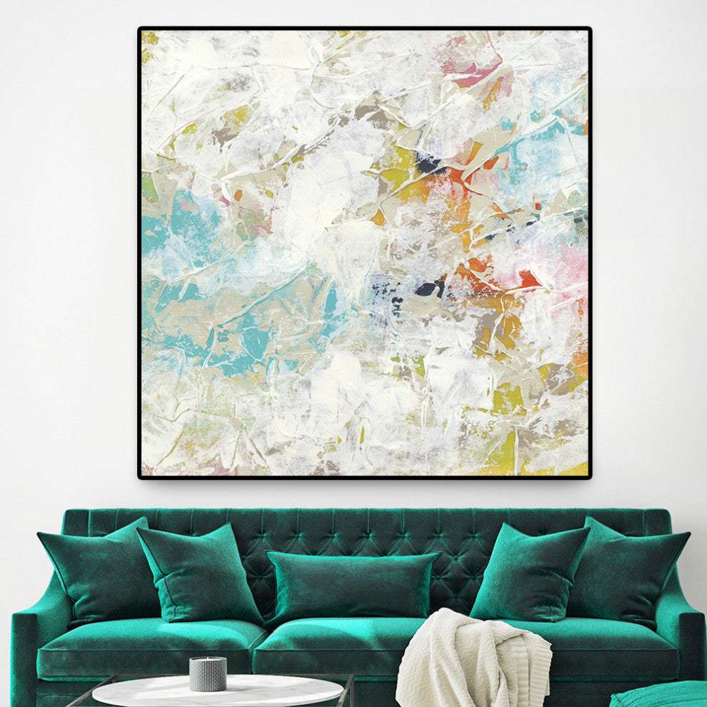 "Frost II" Oversized Framed Canvas, 45" x 45"