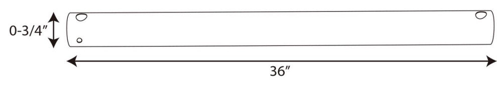 AirPro Collection 36" Ceiling Fan Downrod, Painted Nickel