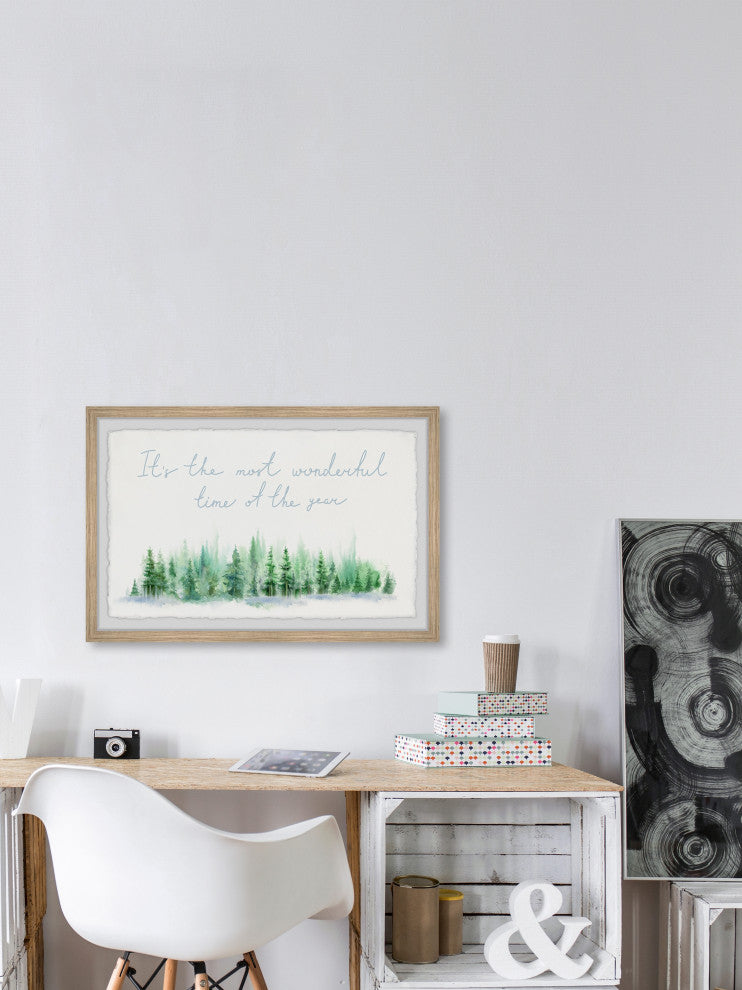 "Happiest Season of All" Framed Painting Print, 12x8