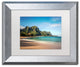 Pierre Leclerc 'Makua Beach Kauai' Matted Framed Art, Silver Frame, White, 14x11
