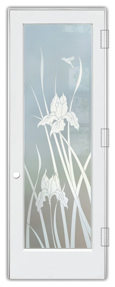 Interior Prehung Door or Interior Slab Door - Iris Hummingbird - Primed -...