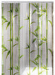 Green PEVA Shower Curtain, Bamboo