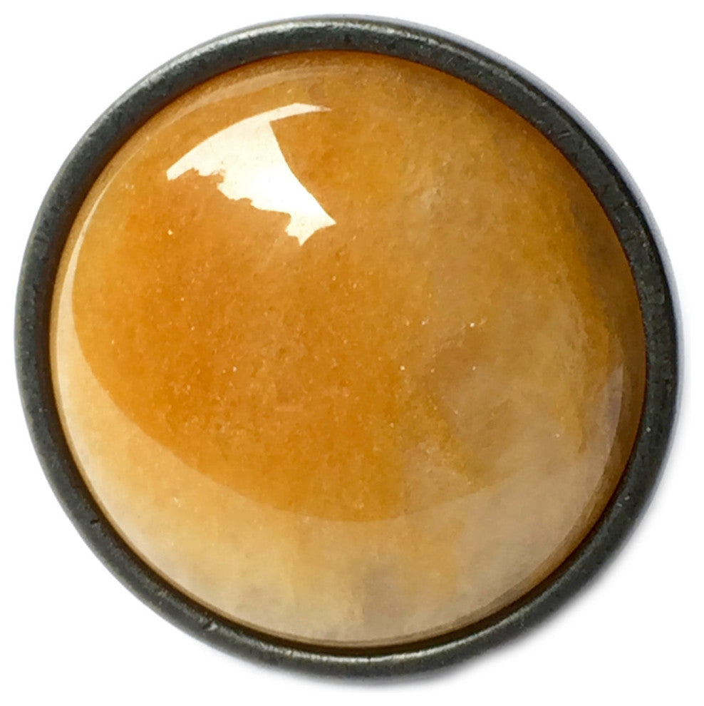 Honey Crystal Stone Knob