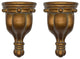Urbanest, Set of 2, Rigaud Drapery Sconce, 1 3/4" Diameter, English Gold