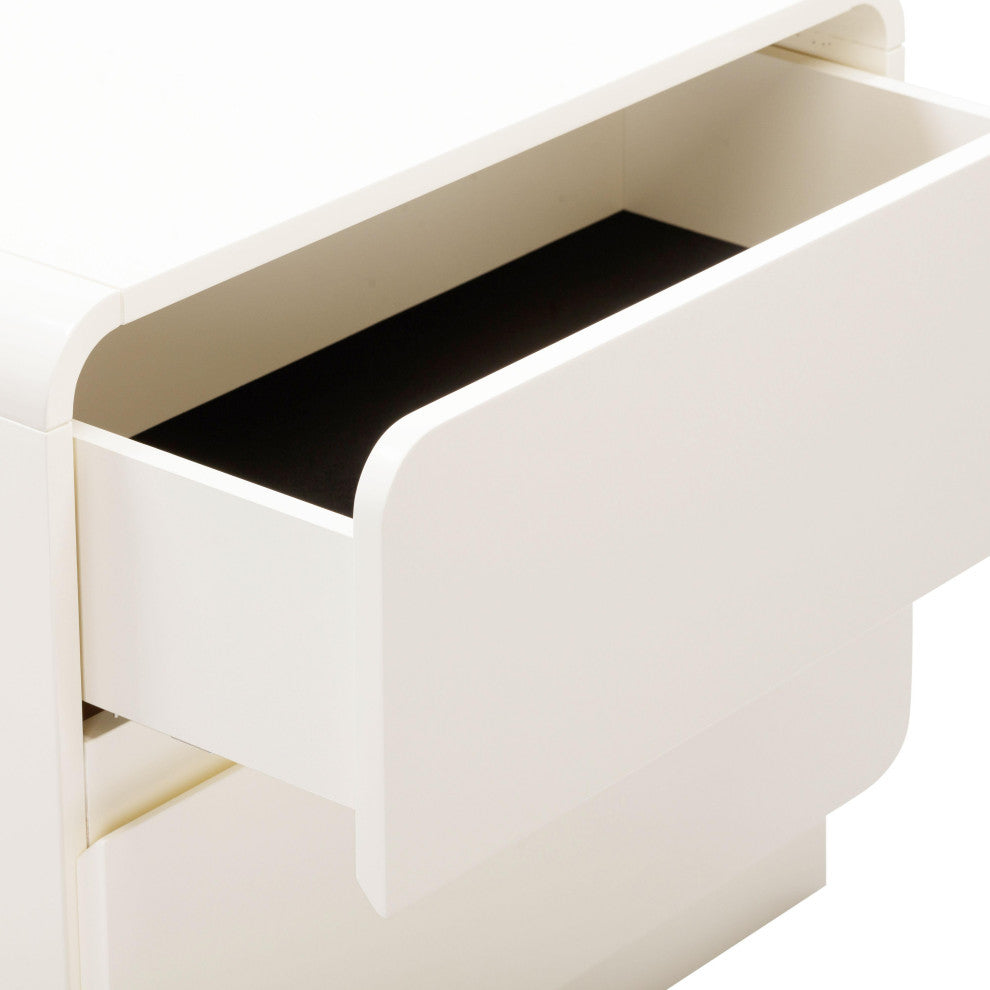 Sagura Cream Nightstand