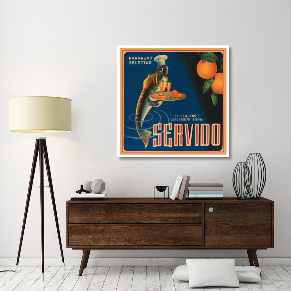 "Servido Selected Oranges" Digital Paper Print by Retrolabel, 46"x46"