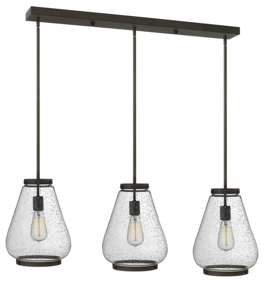 Hinkley Finley Pendant Large 3-Light Linear, Oil Rubbed Bronze