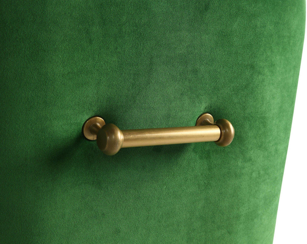 Beatrix Green Velvet Side Chair - Green