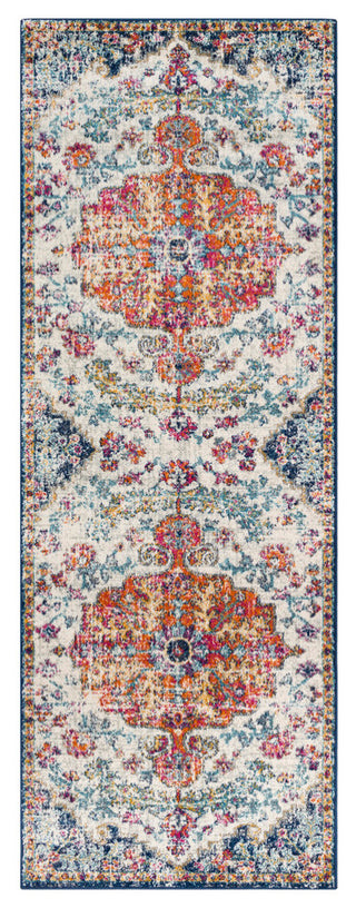 Harput Traditional Saffron, Light Gray Area Rug, 2'7"x7'3" Runner