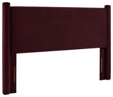Rael Performance Velvet King Headboard, Mulberry
