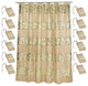 Sweet Home Collection Sinatra Fabric Shower Curtain and Hook Set