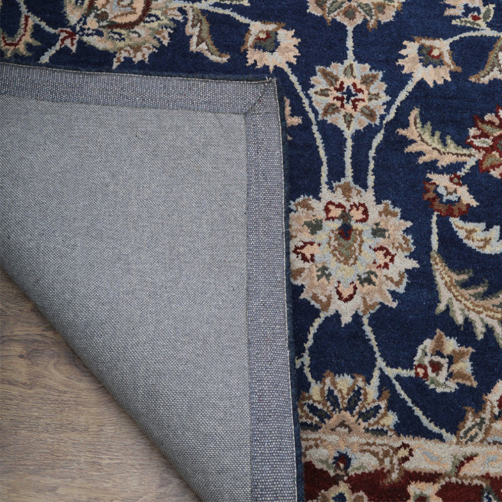 HAND TUFTED WOOL ECO-FRIENDLY AREA RUGS - Rectangle,Blue Red,Oriental