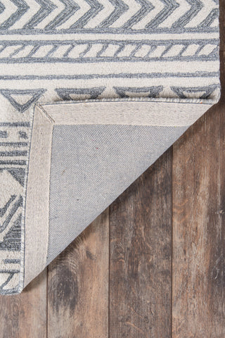Momeni Mallorca Wool Hand Hooked Gray Area Rug 9'x12'