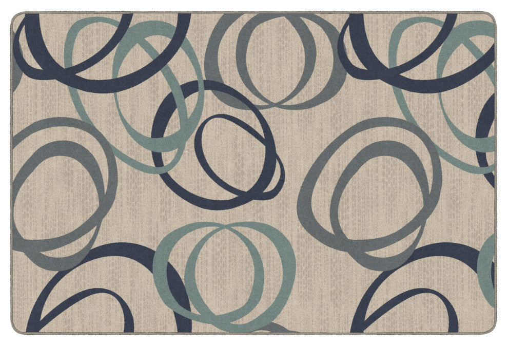 Flagship Carpets FM200-34A 6'x9' Duo Natural/Blue Rug