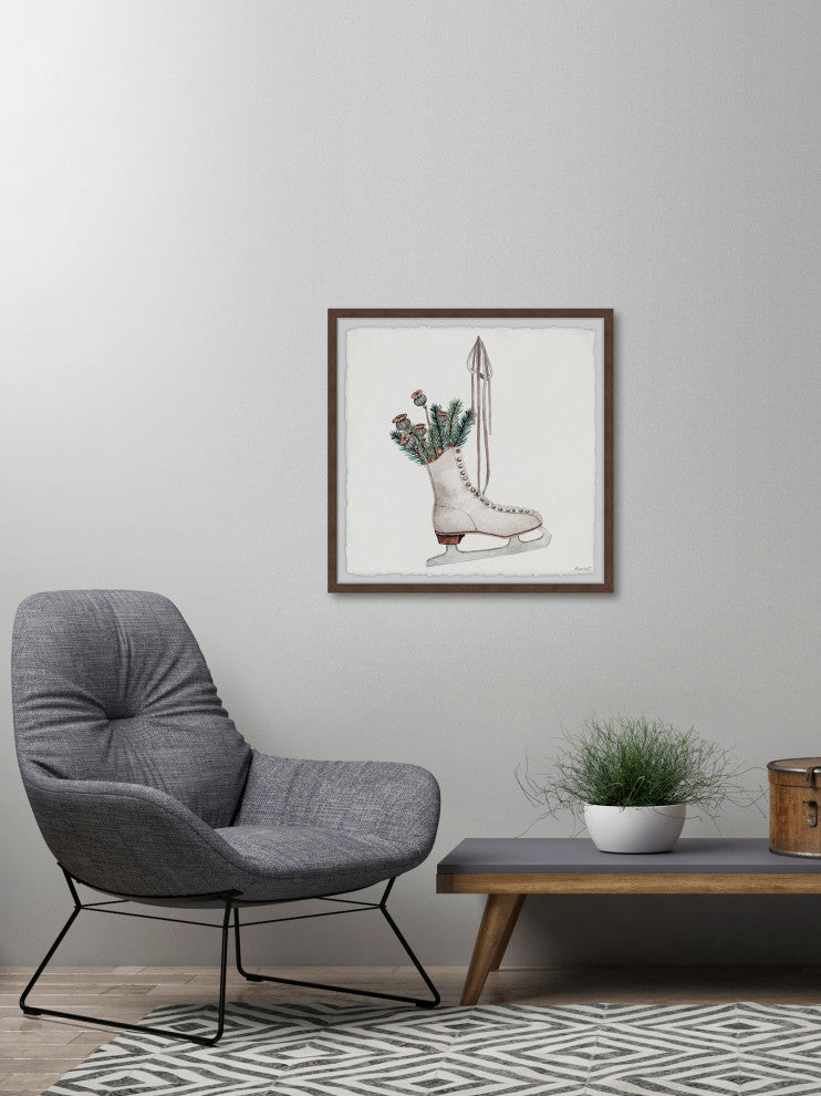 "Skating Boot" Framed Painting Print, 18x18