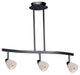 3L Spot Light Pendant White Wiped Glass