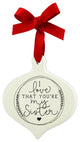 Ornament Doodle, Sister Ribbon Hang