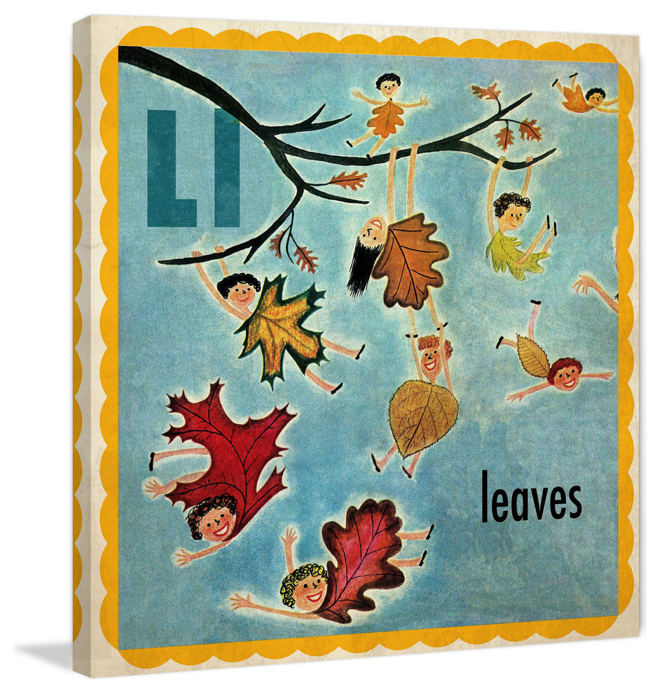 "Leaves" Painting Print on Canvas by Curtis