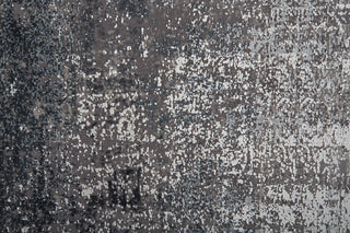 Weave & Wander Lindstra Rug, Silver Gray/Black, 7ft-9in x 11ft Rug