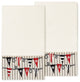 100% Turkish Cotton Ethan 2-Piece Embellished Bath Towel Set, Cream