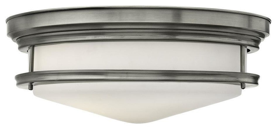 Hinkley Hadley 3-Light Antique Nickel Bowl Flush Mount