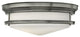 Hinkley Hadley 3-Light Antique Nickel Bowl Flush Mount
