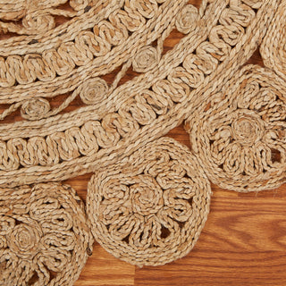 Sunshine Organic Jute Braided Area Rug, 6' Round