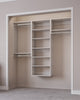 Modular Closet System Hanging Closet Organizer and Closet Shelves 66"-96"