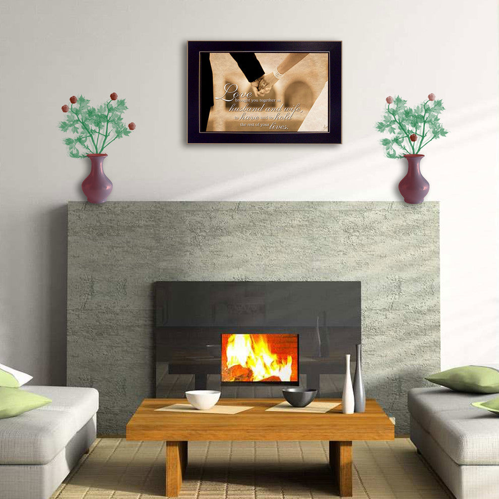 "To Have and To Hold" By Justin Spivey, Printed Wall Art, Black Frame