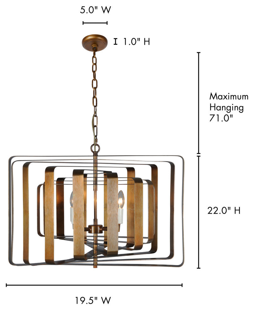 Industrial Kensington Pendant Lamp - Yellow